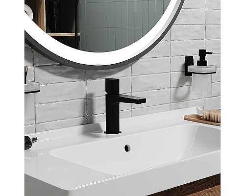 Смеситель для раковины WasserKRAFT Nuthe 9103 Черный матовый