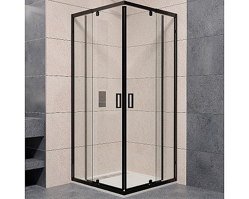 Душевой уголок RGW Passage PA-038B 80x80 350803888-14 профиль Черный стекло прозрачное