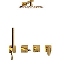 Душевая система WasserKRAFT Neckar A2151.278.279.183.208.280.197.281 Золото глянцевое
