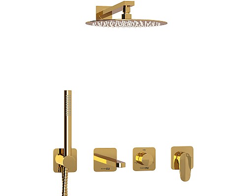 Душевая система WasserKRAFT Neckar A2151.278.279.183.208.280.197.281 Золото глянцевое
