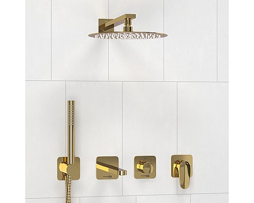 Душевая система WasserKRAFT Neckar A2151.278.279.183.208.280.197.281 Золото глянцевое