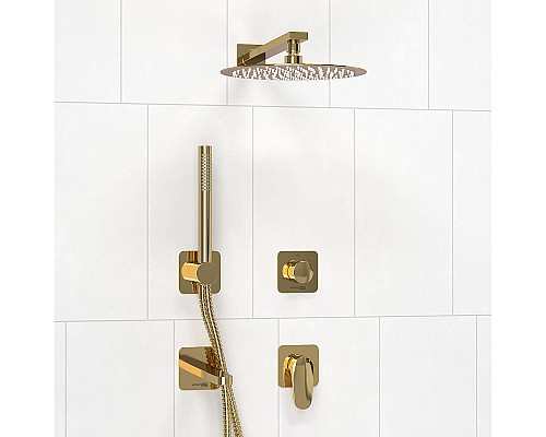 Душевая система WasserKRAFT Neckar A2151.278.279.183.208.280.197.281 Золото глянцевое