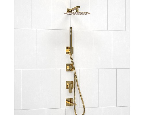 Душевая система WasserKRAFT Neckar A2151.278.279.183.208.280.197.281 Золото глянцевое