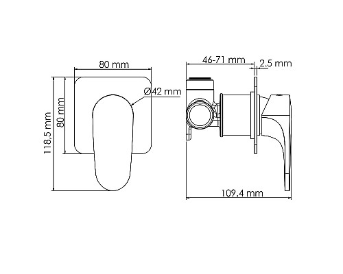 Душевая система WasserKRAFT Weida A3151.269.270.090.116.271.087.103 Хром
