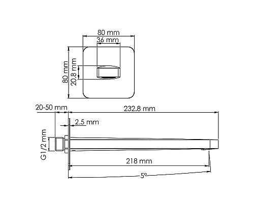 Душевая система WasserKRAFT Weida A3151.269.270.090.116.271.087.103 Хром