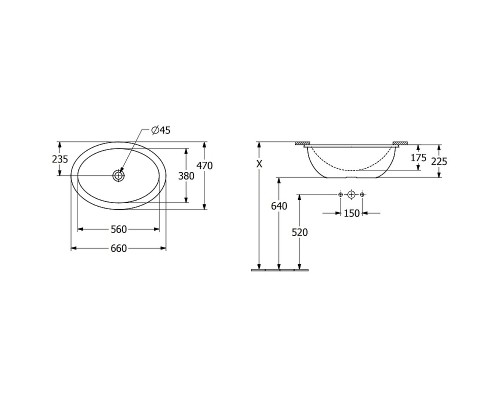 Раковина Villeroy&Boch Loop & Friends 66 4A550001 Альпийский белый