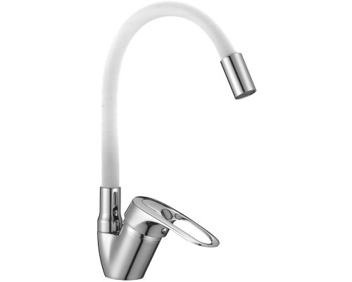 Смеситель для кухни D-Lin D150628-3C Хром Белый