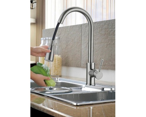 Смеситель для кухни D-Lin H155315-T Сатин