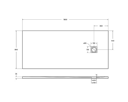 Душевой поддон из искусственного камня BelBagno Uno 180x80 TRAY-MR-UNO-AH-180/80-35-W Белый Душевой поддон из искусственного камня BelBagno Uno 180x80 TRAY-MR-UNO-AH-180/80-35-W Белый