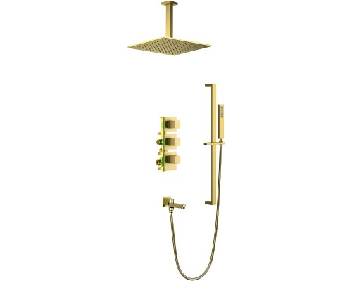 Душевая система Timo Selene SX-2239/17SM с термостатом Золото матовое