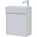 Тумба с раковиной Aquanet Nova Lite 50 302522 подвесная Белый глянец