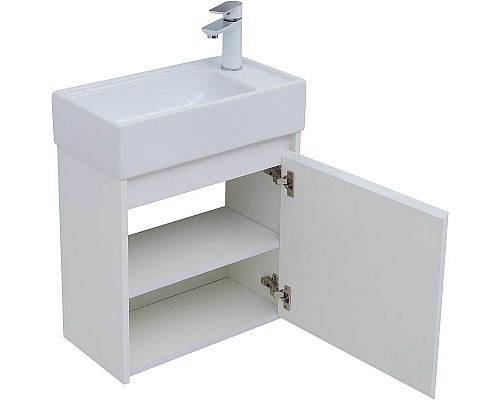 Тумба с раковиной Aquanet Nova Lite 50 302522 подвесная Белый глянец Тумба с раковиной Aquanet Nova Lite 50 302522 подвесная Белый глянец