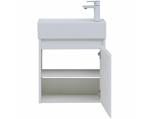 Тумба с раковиной Aquanet Nova Lite 50 302522 подвесная Белый глянец Тумба с раковиной Aquanet Nova Lite 50 302522 подвесная Белый глянец