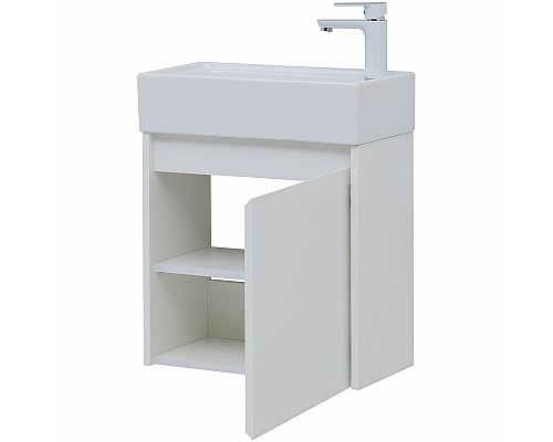 Тумба с раковиной Aquanet Nova Lite 50 302522 подвесная Белый глянец Тумба с раковиной Aquanet Nova Lite 50 302522 подвесная Белый глянец