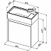 Тумба с раковиной Aquanet Nova Lite 50 302522 подвесная Белый глянец