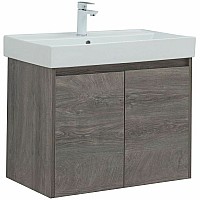 Тумба с раковиной Aquanet Nova Lite 75 302527 подвесная Дуб рошелье