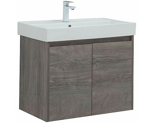 Тумба с раковиной Aquanet Nova Lite 75 302527 подвесная Дуб рошелье Тумба с раковиной Aquanet Nova Lite 75 302527 подвесная Дуб рошелье