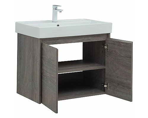 Тумба с раковиной Aquanet Nova Lite 75 302527 подвесная Дуб рошелье Тумба с раковиной Aquanet Nova Lite 75 302527 подвесная Дуб рошелье
