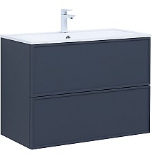 Тумба под раковину Aquanet Арт 90 313266 подвесная Маренго