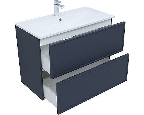 Тумба под раковину Aquanet Арт 90 313266 подвесная Маренго