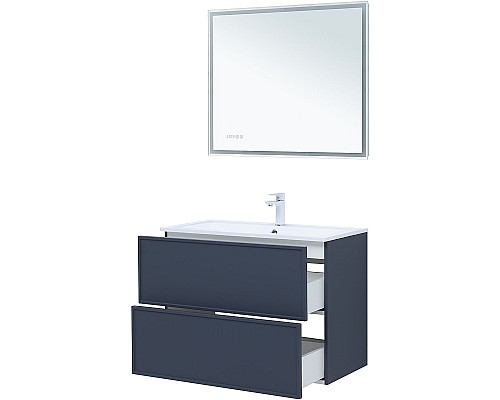 Тумба под раковину Aquanet Арт 90 313266 подвесная Маренго