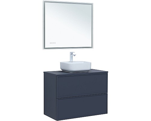 Тумба под раковину Aquanet Арт 90 313266 подвесная Маренго