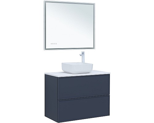 Тумба под раковину Aquanet Арт 90 313266 подвесная Маренго