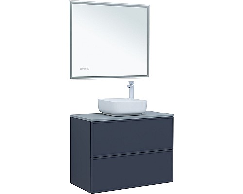 Тумба под раковину Aquanet Арт 90 313266 подвесная Маренго