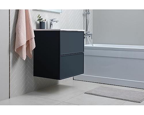 Тумба под раковину Aquanet Арт 90 313266 подвесная Маренго