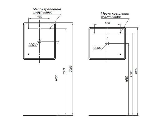 Зеркало Aquanet Ирис 70 326444 с подсветкой с сенсорным выключателем и подогревом