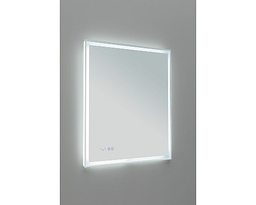 Зеркало Aquanet Оптима 70 288964 с подсветкой с сенсорным выключателем, часами и подогревом