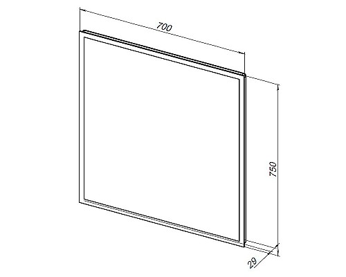 Зеркало Aquanet Оптима 70 288964 с подсветкой с сенсорным выключателем, часами и подогревом