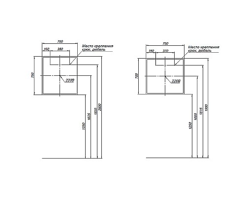 Зеркало Aquanet Оптима 70 288964 с подсветкой с сенсорным выключателем, часами и подогревом