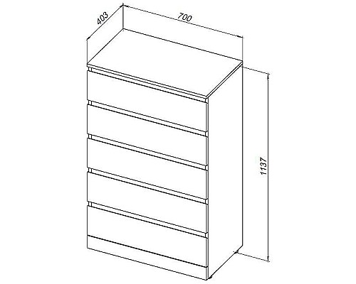Комод Aquanet Сканди 70 302551 Дуб эдгрейн Комод Aquanet Сканди 70 302551 Дуб эдгрейн