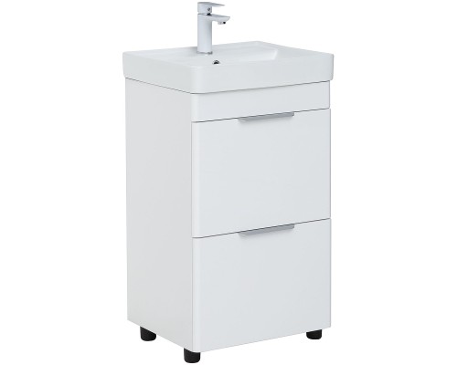 Тумба под раковину Aquanet Ирис new 50 310151 Белый глянец