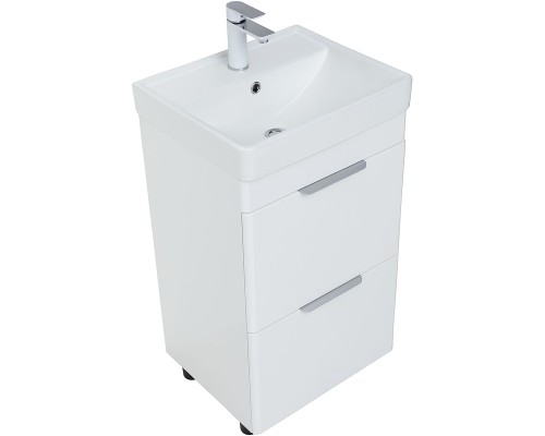 Тумба под раковину Aquanet Ирис new 50 310151 Белый глянец