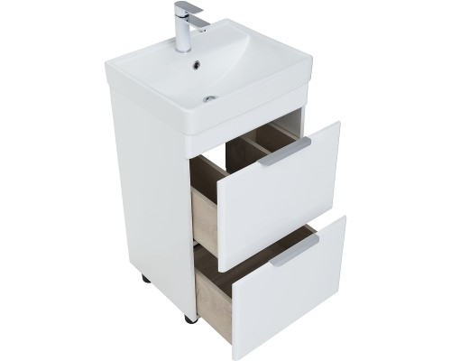 Тумба под раковину Aquanet Ирис new 50 310151 Белый глянец