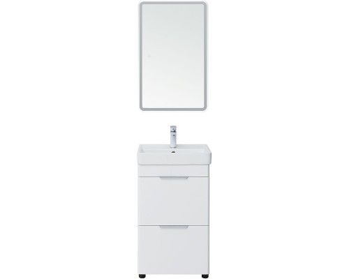 Тумба под раковину Aquanet Ирис new 50 310151 Белый глянец