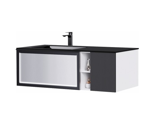 Тумба с раковиной Orans BC-9015-1200L 120 подвесная Темно-серая