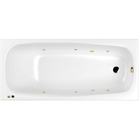 Акриловая ванна Whitecross Layla Slim 180x80 с гидромассажем