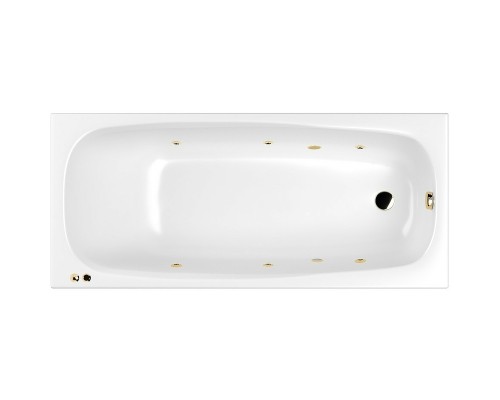 Акриловая ванна Whitecross Layla Slim 180x80 с гидромассажем