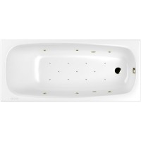 Акриловая ванна Whitecross Layla Slim 170x75 с гидромассажем