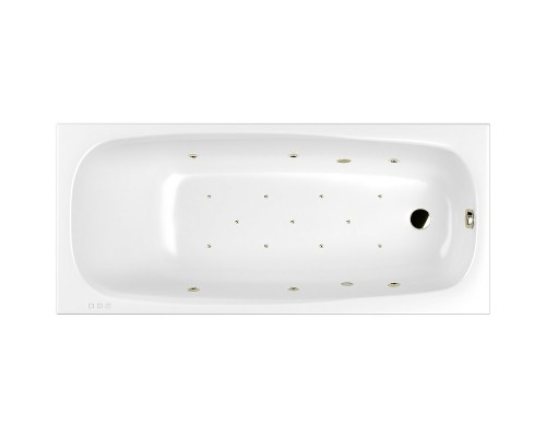 Акриловая ванна Whitecross Layla Slim 170x75 с гидромассажем