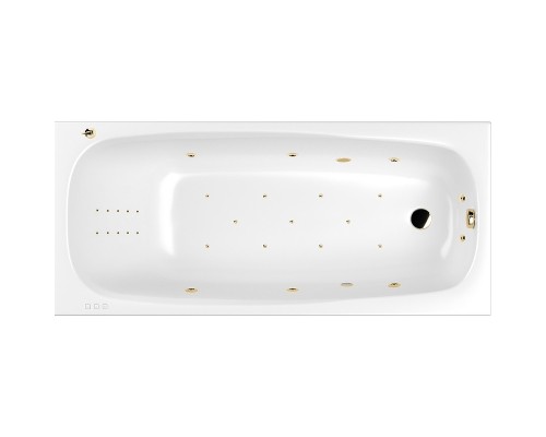 Акриловая ванна Whitecross Layla Slim 170x75 0122.170075.100.ULTRANANO.GL с гидромассажем