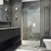 Душевая дверь Maybah Glass 705x1950 на петлях Хром глянцевый стекло прозрачное