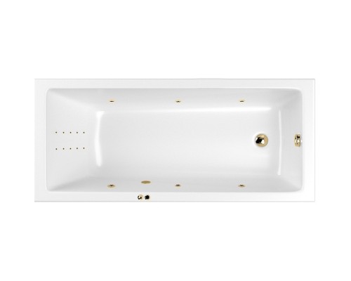 Акриловая ванна Whitecross Wave Slim 180x80 с гидромассажем