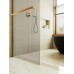 Душевая перегородка Maybah Glass 1090x1950 в широком профиле Золото стекло бронзовое