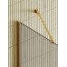 Душевая перегородка Maybah Glass 1090x1950 в широком профиле Золото стекло бронзовое