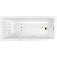 Акриловая ванна Whitecross Wave Slim 160x80 с гидромассажем