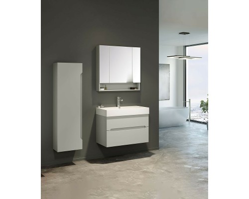 Зеркальный шкаф Orka Malta 80 3001303 Кашемировый матовый